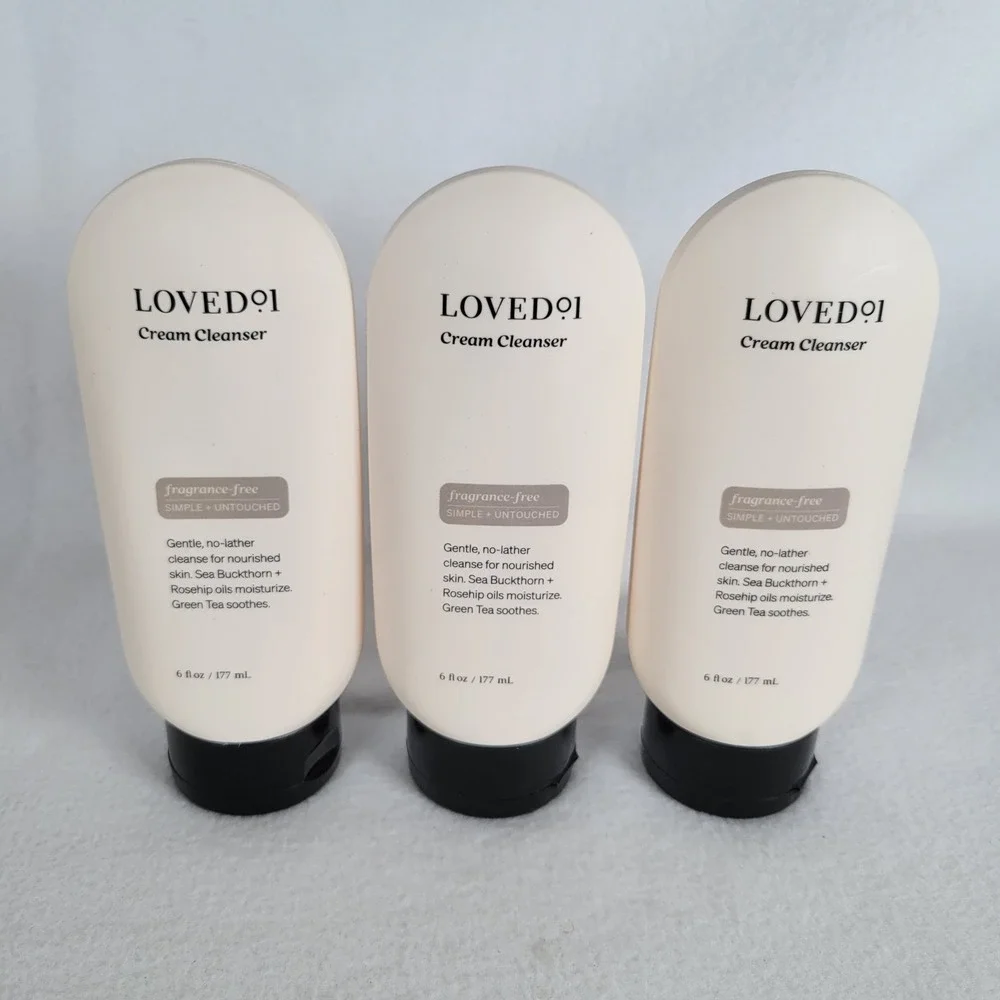 LOVED 01 Unisex Cream Cleanser Fragrance-Free 6 oz Rose Hip Moisturize Face Body
